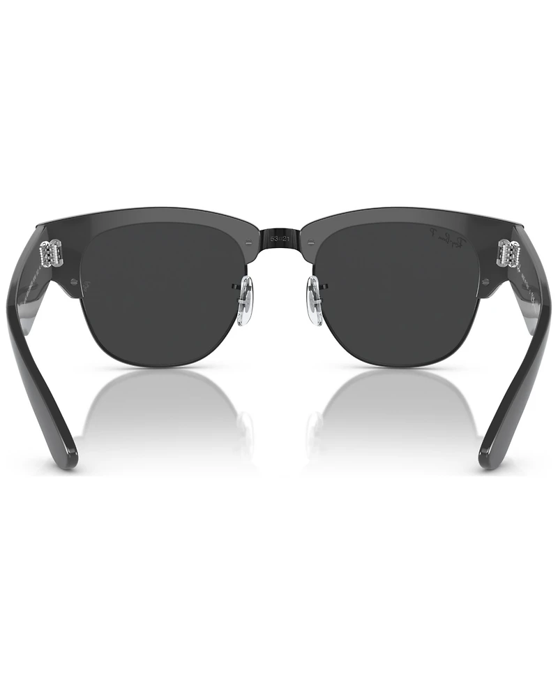 Ray-Ban Unisex Polarized Sunglasses, Mega Clubmaster