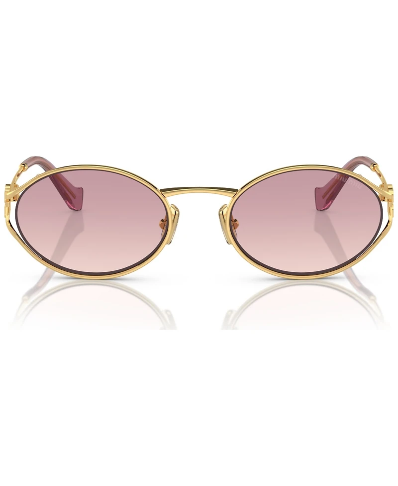 Miu Women's Oval Metal Sunglasses, MU52YS