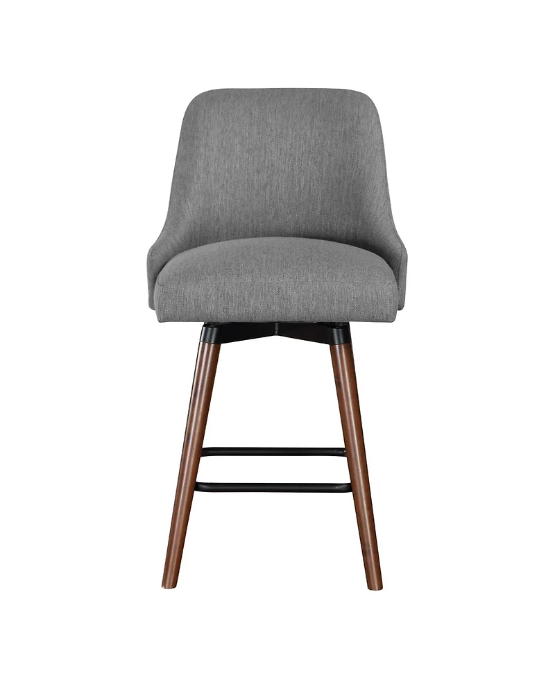 Bagford 26" Swivel Counter Stool with Legs Fabric