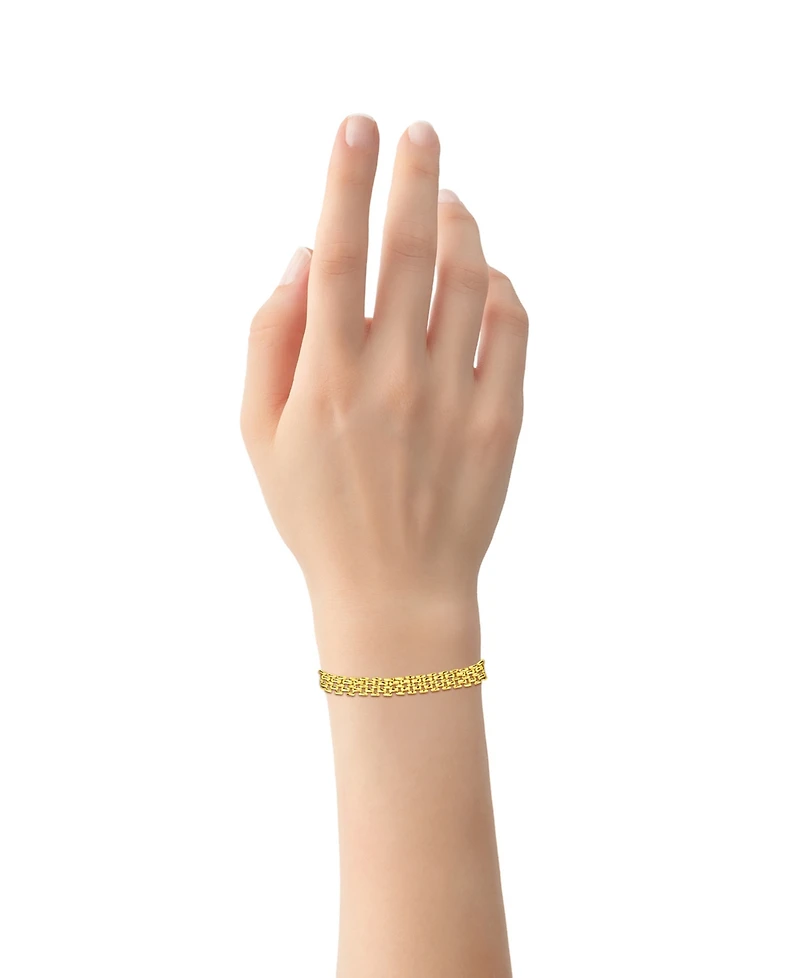 And Now This 18K Gold Plated Watch Band Link Bracelet