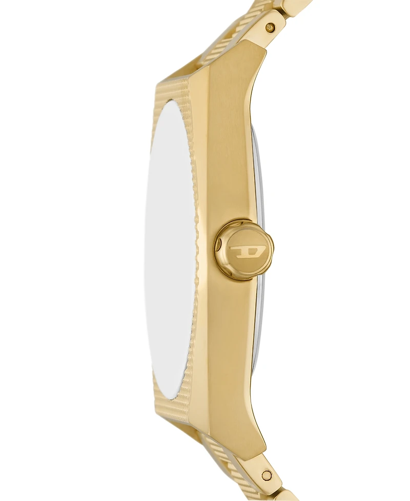 Diesel Men's Scraper Quartz Gold-Tone Stainless Steel Watch 43mm