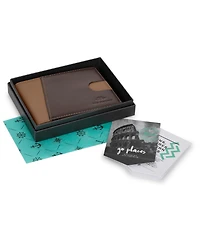Men's Slim Bifold Wallet with Money Clip