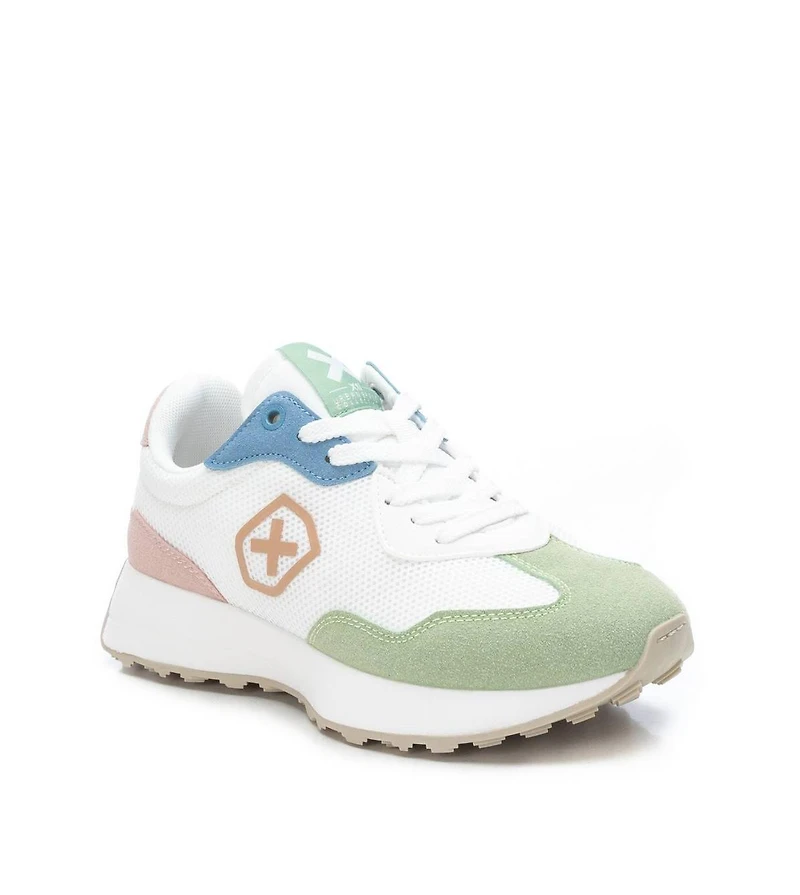 Women's Sneakers By Xti, White With Multicolor Accent