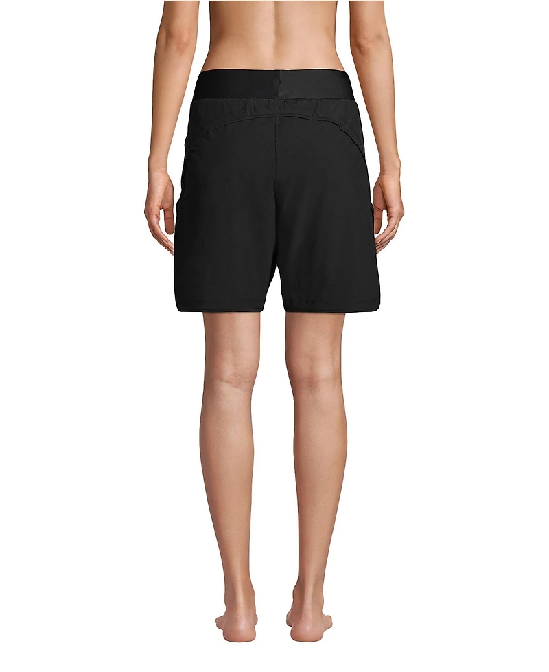 Lands' End Petite SunShade Upf 50 9" Board Shorts with Panty