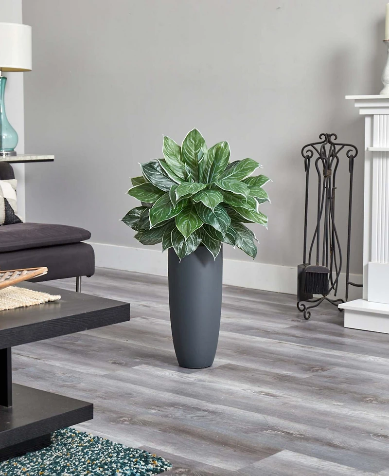 Nearly Natural 37" Aglaonema Artificial Plant in Planter (Real Touch)