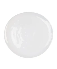 Fitz and Floyd Everyday Whiteware Dinner Plate 4 Piece Set