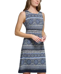 Tommy Hilfiger Women's Printed Jersey Sleeveless Dress