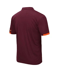 Men's Colosseum Maroon Virginia Tech Hokies Big and Tall Santry Polo Shirt