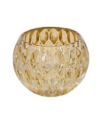 Ab Home Dimpled Candle Holder, 5.9" L x 5.9" W x 4.3" H