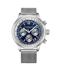 Stuhrling Turbine 4015 Men s Chronograph Watch – 44mm Quartz Movement, Tachymeter Bezel, Aviation-Inspired Design