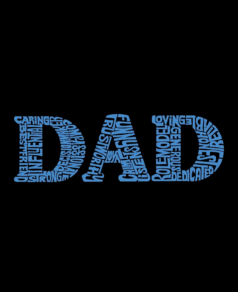 La Pop Art Men's Dad Word Hooded Sweatshirt