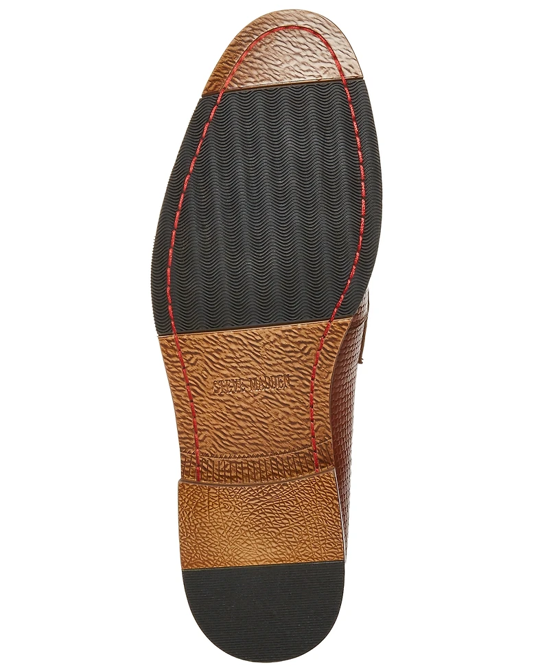 Steve Madden Men's Tarin Woven Vamp Penny Loafer