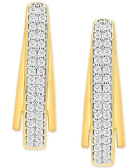 Diamond Double Row Hoop Earrings (1/3 ct. t.w.)