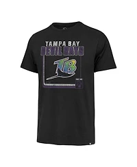 Men's '47 Brand Black Tampa Bay Rays Borderline Franklin T-shirt