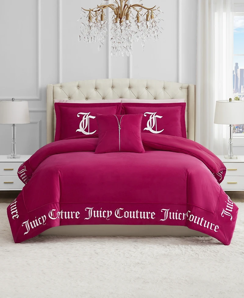 Juicy Couture Reversible Velvet Comforter Set