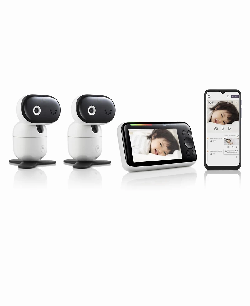 Motorola Connect 5.0" Wi-Fi Hd Motorized Video Baby Monitor, 2 Camera Set