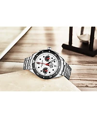 Stuhrling Men's Monaco Silver-tone Stainless Steel, Silver-Tone Dial, 47mm Round Watch