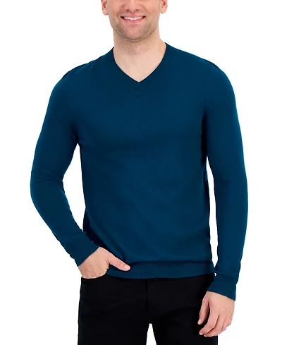 Alfani Men's Long-Sleeve V-Neck Merino Sweater