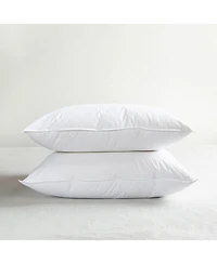 2 Pack Firm White Duck Feather & Down Bed Pillow