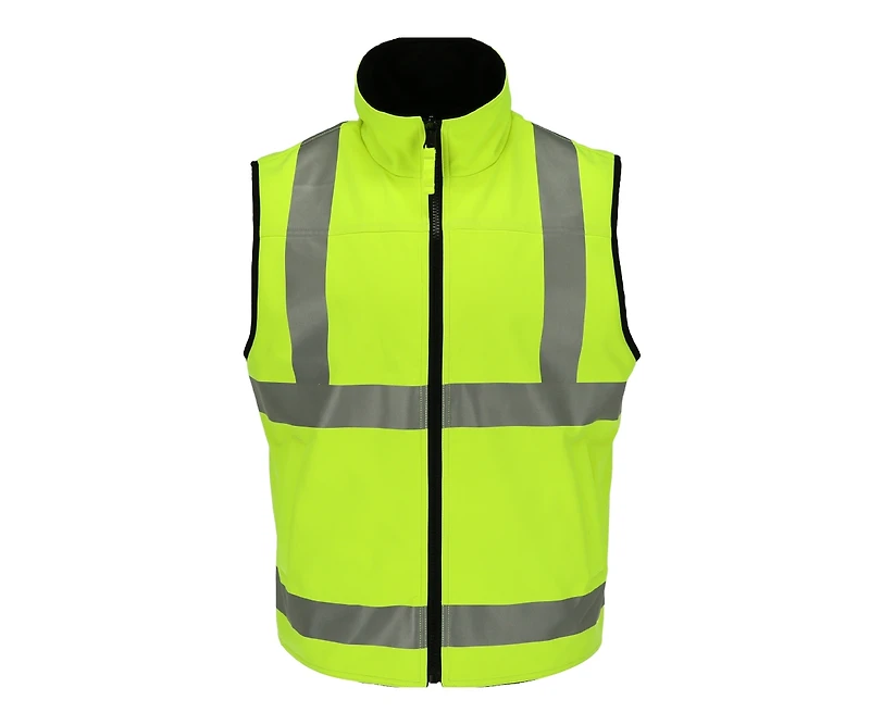 RefrigiWear Men's High Visibility Softshell Safety Vest