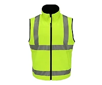 RefrigiWear Men's High Visibility Softshell Safety Vest