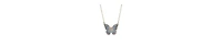 2028 Enamel Crystal Blue Butterfly Necklace