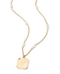 brook & york 14K Gold-Plated Quincy Personalized Initial Pendant
