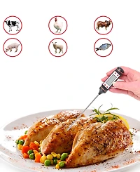 Cheer Collection 3 Pack Instant Read Digital Food Thermometer