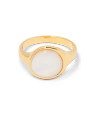 brook & york 14K Gold-Plated Anna Cultured Mother of Pearl Ring