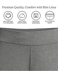 Lands' End Petite Starfish Mid Rise Slim Leg Pants