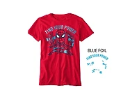 Spider Man Big Boys Find Your Power Short Sleeve Graphic T-shirt