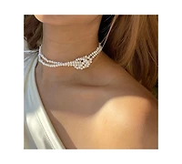18K Gold Plated Freshwater Pearls - Cece Necklace 17" For Women