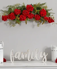 Nearly Natural 32" Geranium & Berry Swag