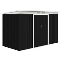 Outsunny 9' x 4' Metal Outdoor Storage Shed with Lockable Doors