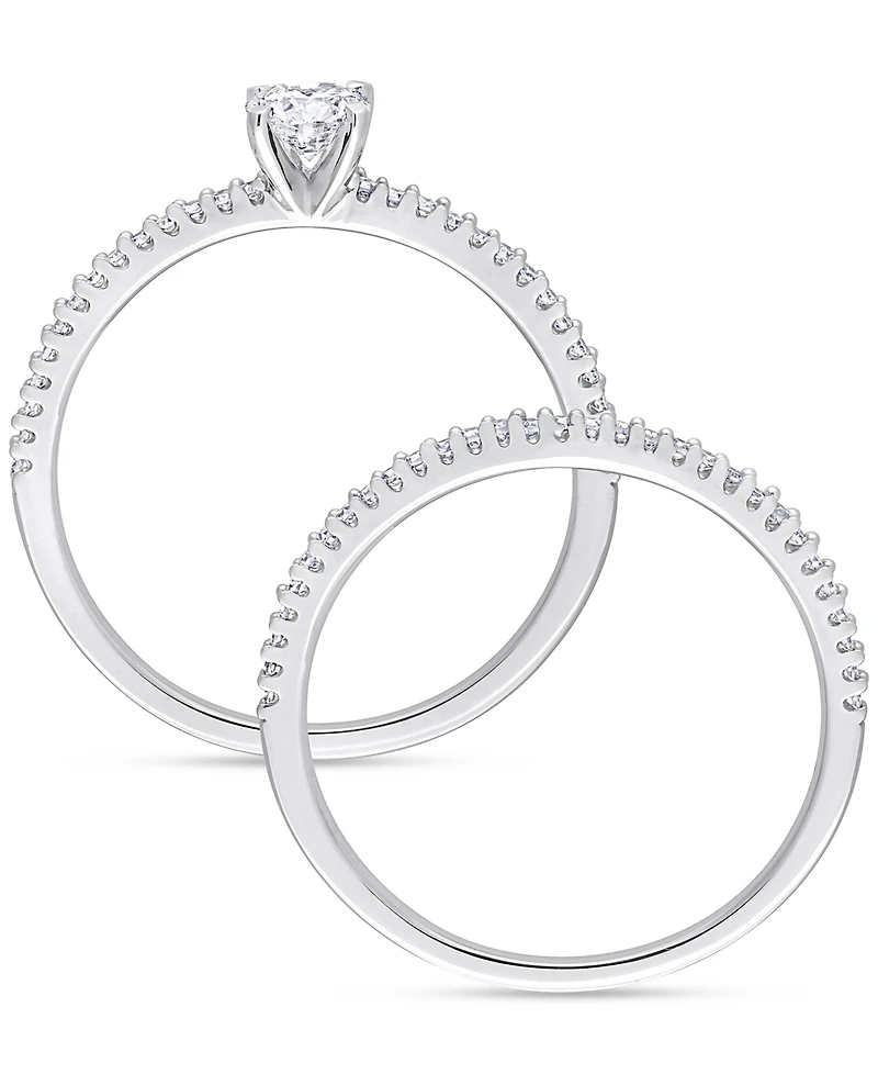 Diamond Bridal Ring Set (1/2 ct. t.w.) 14k White Gold