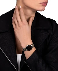 Rado Women's Swiss Florence Classic Diamond (1/20 ct. t.w.) Two-Tone Stainless Steel Bracelet Watch 30mm