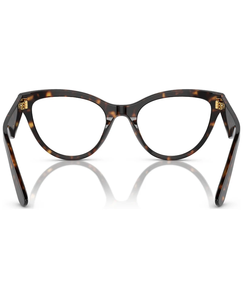 Dolce&Gabbana Women's Butterfly Eyeglasses, DG3372 52