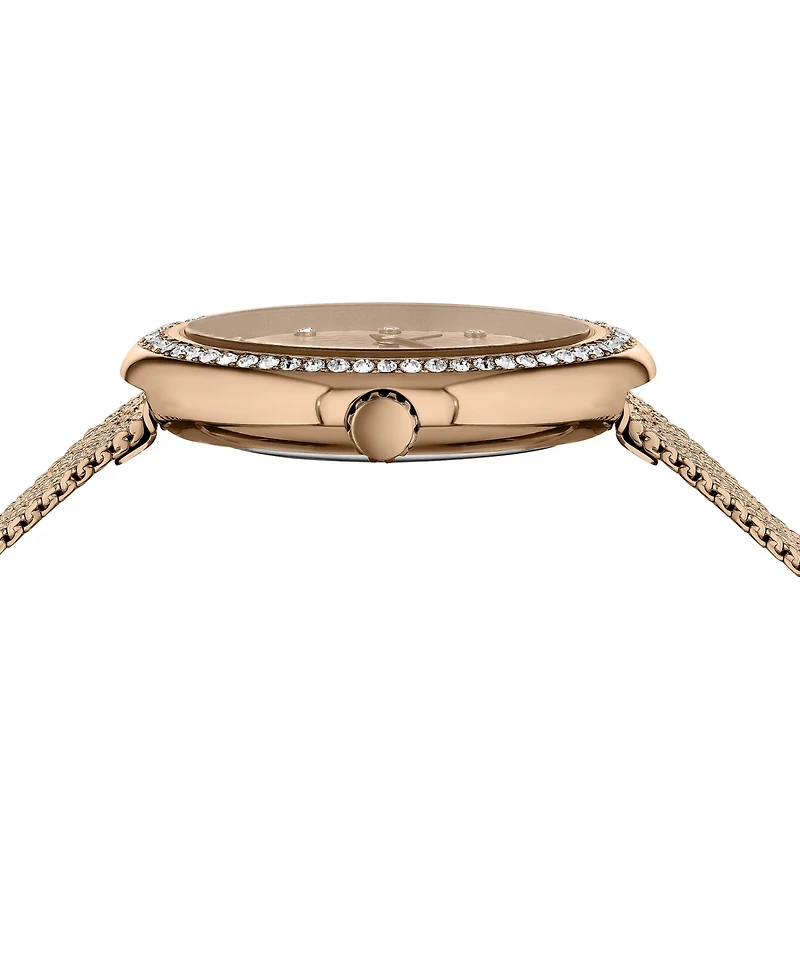 Versus Versace Lea Women's 2 Hand Quartz Movement and Ion Plating Rose Gold-Tone Bracelet Watch 35mm