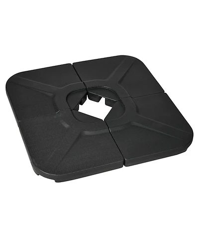 Outsunny 4-Piece 175lb Cantilever Patio Umbrella Base Weights for Offset Hanging Umbrella