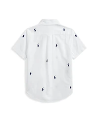 Polo Ralph Lauren Big Boys Pony Oxford Short-Sleeve Shirt