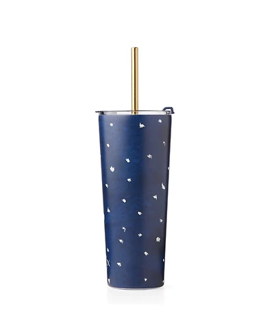 Lenox Blue Bay Stainless Steel Tumbler with Straw
