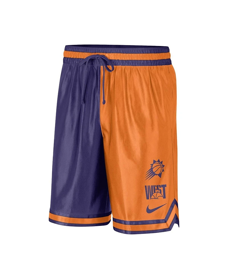 Men's Nike Orange, Purple Phoenix Suns Courtside Versus Force Split Dna Performance Shorts