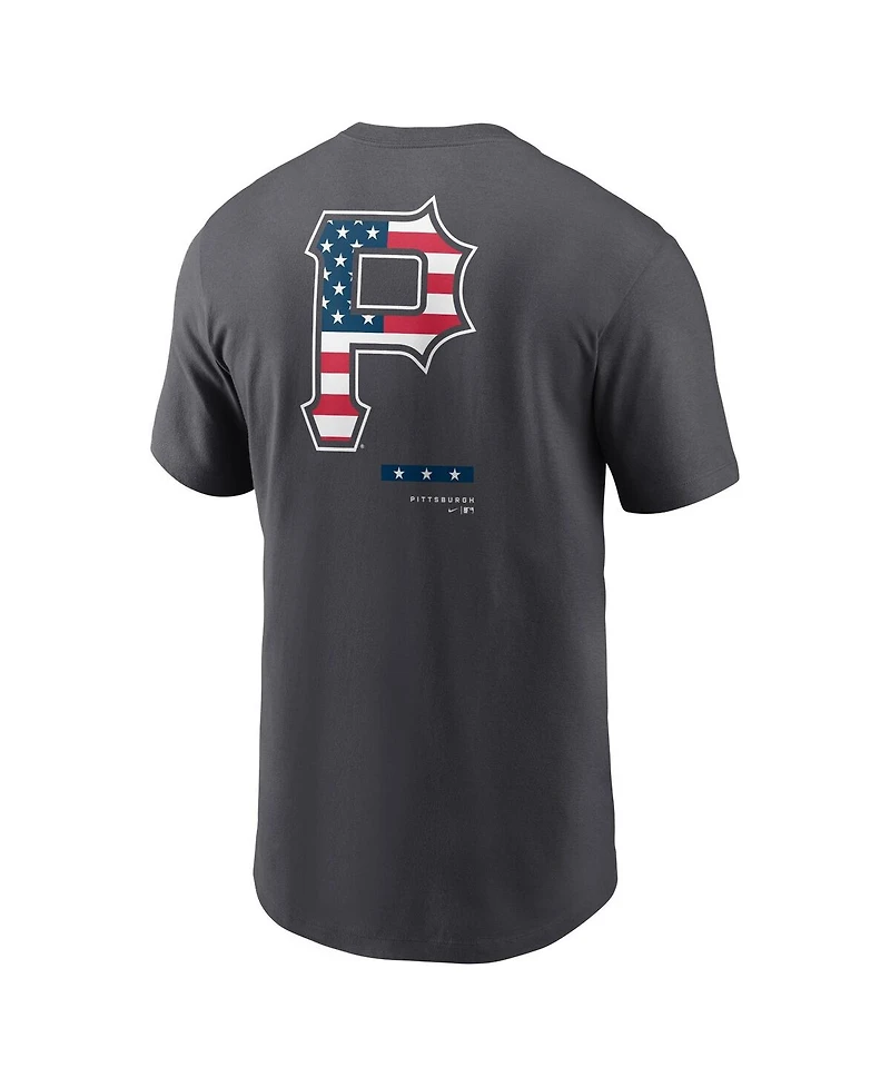 Men's Nike Anthracite Pittsburgh Pirates Americana T-shirt