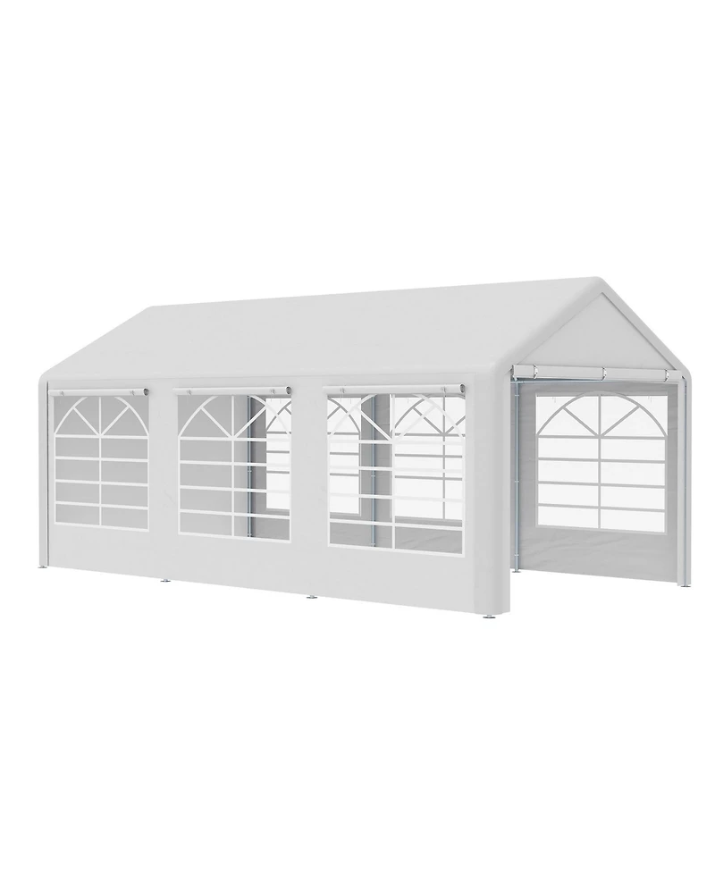 Outsunny 10' x 20' Heavy-duty Large Wedding Tent with Sidewalls,