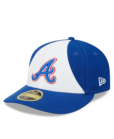 Men's New Era White and Royal Atlanta Braves 2023 City Connect Low Profile 59FIFTY Fitted Hat