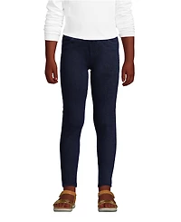 Lands' End Big Girls Iron Knee Denim Jeggings