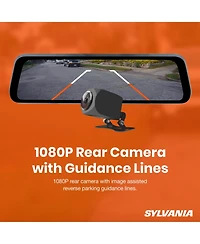 Sylvania Roadsight Mirror Dash Camera and Backup Camera - 340 degree View