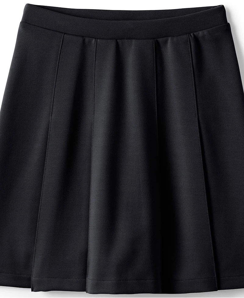 Lands' End Little Girls Ponte Pleat Skirt Top of Knee