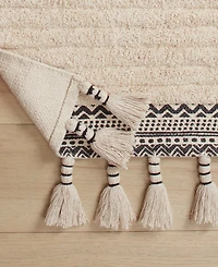 Lucky Brand Overtufted Cotton Fringe Bath Rug