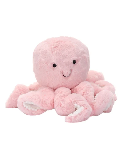 Lambs & Ivy Sea Dreams Pink Plush Octopus Stuffed Animal Toy - Bubbles